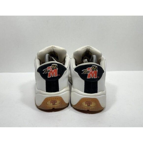 Vintage 90s University Of Maryland Customatix‎ Shoes Men’s Size 9 White Leather main image 4